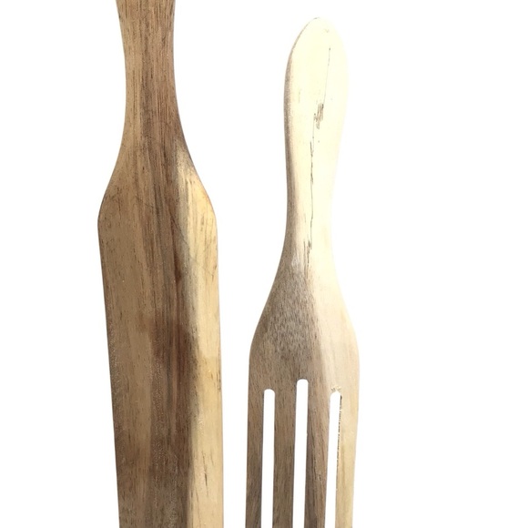 2Pc As Seen on TV Mad Hungry Original Acacia Spurtle Utensils, Natural - Picture 4 of 6